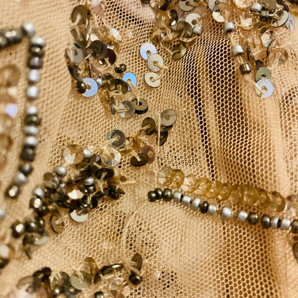 Pisarro Nights Beaded Mesh Gown - Picture 6 of 8